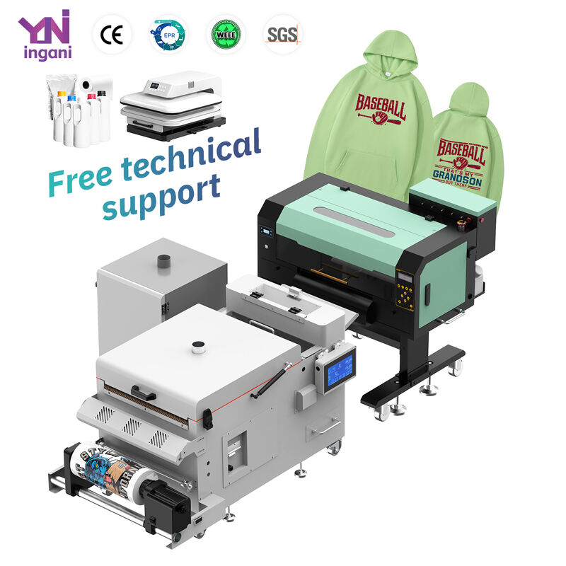 Ingani 13in I1600 Small High Resolution DTF T-shirt Textile Printer 30cm Printing Machine With Shaker Heater